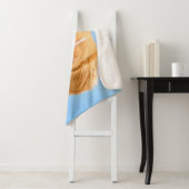 Couverture Sherpa Nouvelle-Écosse Peinture de chien pour l'essayeur (En situation)