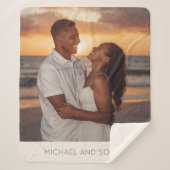 Couverture Sherpa Nouvelle épouse Sherpa Blanket Petite amie Idée ca (Devant)