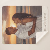 Couverture Sherpa Nouvelle épouse Sherpa Blanket Petite amie Idée ca (Devant (Horizontal))