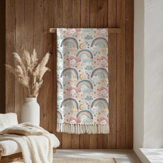 Couverture Sherpa Nuage Teintes Pastel pour le Con