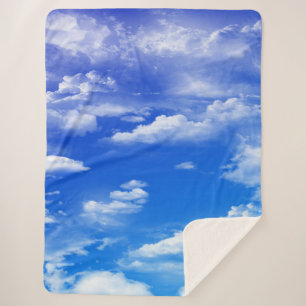 Couverture Sherpa Nuages
