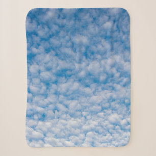 Couverture Sherpa Nuages de bulles dans le ciel bleu Nature Photo Ma