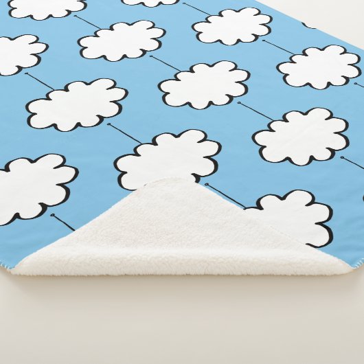 Couverture Sherpa Nuages sur cordes (3/4)