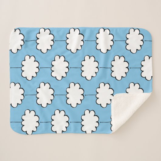 Couverture Sherpa Nuages sur cordes (Devant (Horizontal))