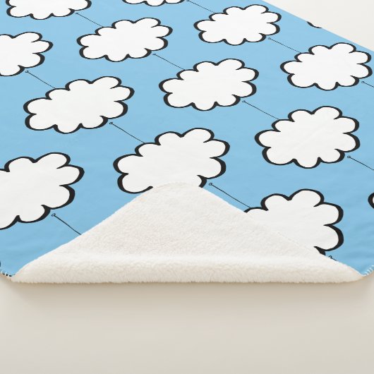 Couverture Sherpa Nuages sur cordes (3/4)