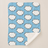 Couverture Sherpa Nuages sur cordes (Devant)