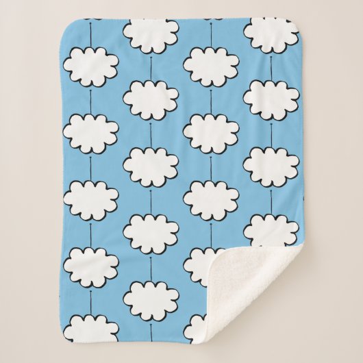 Couverture Sherpa Nuages sur des Ficelles (Devant)