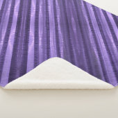 Couverture Sherpa Nuances de mauve diagonale rayures personnalisées (3/4)
