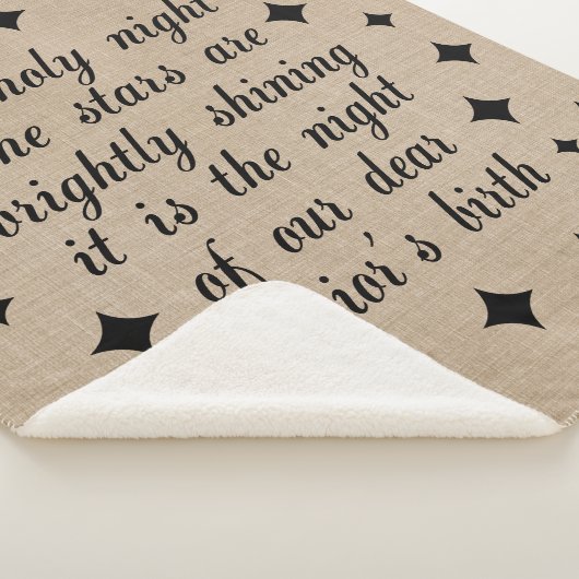 Couverture Sherpa Nuit Sainte Religieuse Noël Sherpa Blanket (3/4)