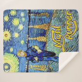 Couverture Sherpa Nuit Starry Starry (Devant (Horizontal))