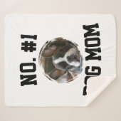 Couverture Sherpa Numéro 1 chien Maman Maman Fête des Mères Amateurs (Devant (Horizontal))