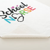 Couverture Sherpa Nurse Gift School Nurse (3/4)