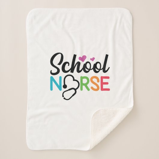 Couverture Sherpa Nurse Gift School Nurse (Devant)