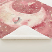 Couverture Sherpa Nursery Rustique Rouge au Clair de Lune & Chambre (3/4)