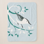 Couverture Sherpa Nuthatch blanc (Devant)