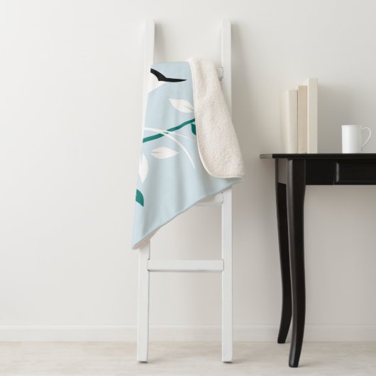 Couverture Sherpa Nuthatch blanc (En situation)