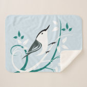 Couverture Sherpa Nuthatch blanc (Devant (Horizontal))