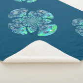 Couverture Sherpa Nymphéa Libellule Motif Nature (3/4)