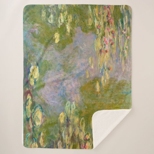 Couverture Sherpa Nymphes D'Eau | CLAUDE MONET | (Devant)