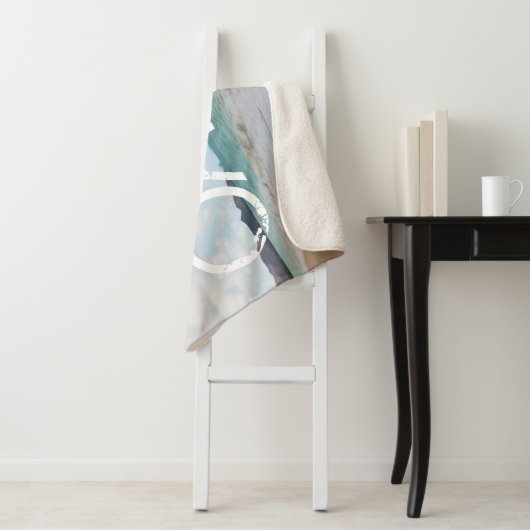 Couverture Sherpa Oahu Hawaii Ocean Waves & Beach (En situation)