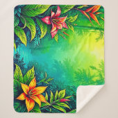 Couverture Sherpa Oasis de la jungle tropicale luxuriante (Devant)