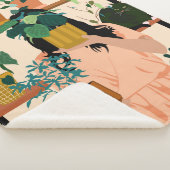 Couverture Sherpa Oasis pointillée (3/4)