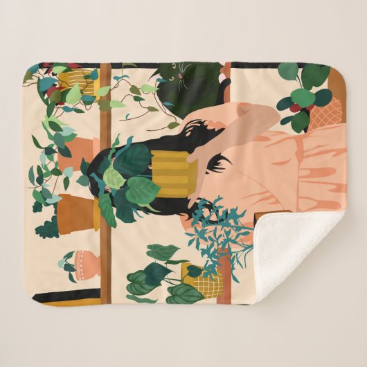 Couverture Sherpa Oasis pointillée (Devant (Horizontal))