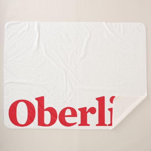 Couverture Sherpa Oberlin Fleece Blanket (Devant (Horizontal))