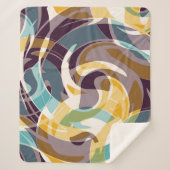 Couverture Sherpa objets géométriques Abstraits graffiti grunge effe (Devant)