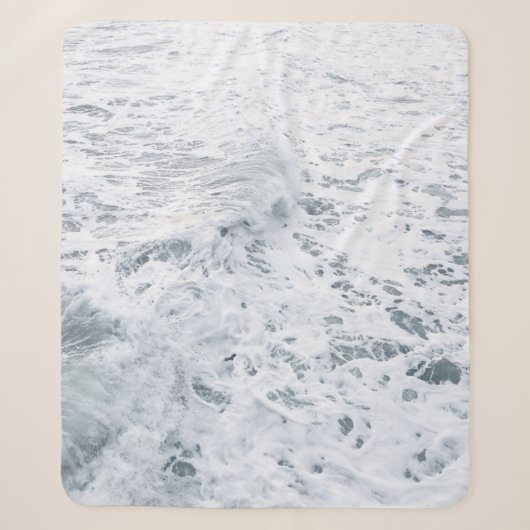 Couverture Sherpa Océan avec vague (Devant)