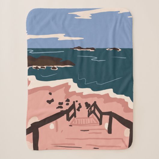 Couverture Sherpa Ocean Blues (Devant)