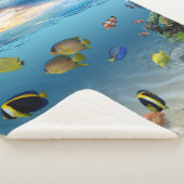 Couverture Sherpa Océan Corail Reef Poisson tropical (3/4)