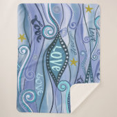 Couverture Sherpa Océan d'amour Art contemporain Sherpa Blanket (Devant)