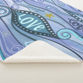 Couverture Sherpa Océan d'amour Art contemporain Sherpa Blanket (3/4)