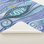 Couverture Sherpa Océan d'amour Art contemporain Sherpa Blanket (3/4)