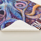 Couverture Sherpa Octopus avec nom personnalisé Vie aquatique (3/4)