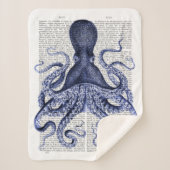 Couverture Sherpa Octopus bleu (Devant)