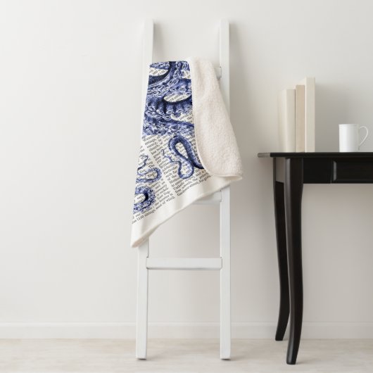 Couverture Sherpa Octopus bleu (En situation)