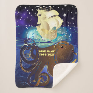 Couverture Sherpa Octopus Huge et Caravella