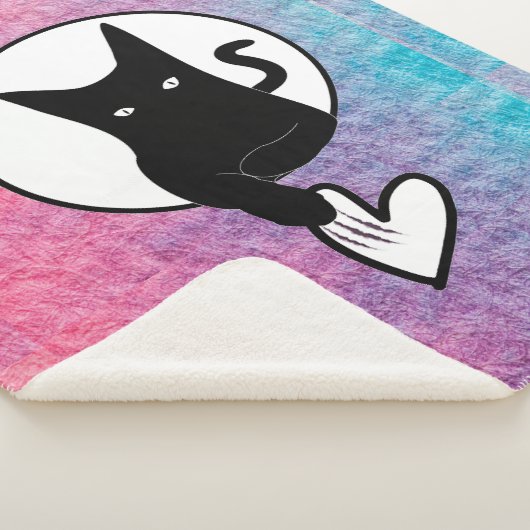 Couverture Sherpa Ode to Love Chat Sherpa Blanket - Adiela Akoo (3/4)