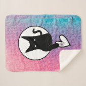 Couverture Sherpa Ode to Love Chat Sherpa Blanket - Adiela Akoo (Devant (Horizontal))