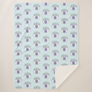 Couverture Sherpa Oeil bleu