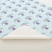 Couverture Sherpa Oeil bleu (3/4)