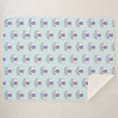 Couverture Sherpa Oeil bleu (Devant (Horizontal))