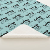 Couverture Sherpa Oeuf Robin noir Humour Moustache bleu (3/4)