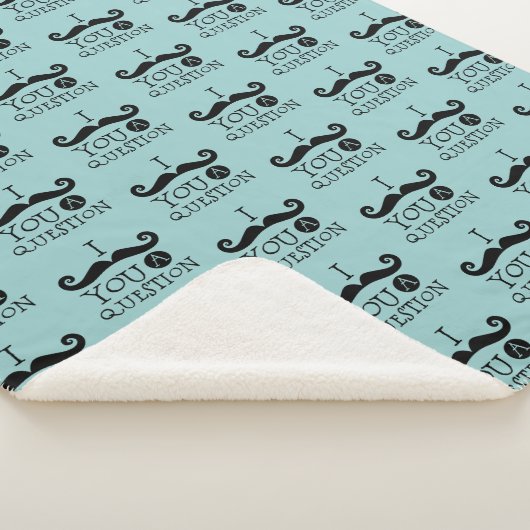 Couverture Sherpa Oeuf Robin noir Humour Moustache bleu (3/4)