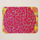 Couverture Sherpa OEuvre rouge, orange et jaune (Devant (Horizontal))