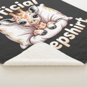 Couverture Sherpa Official Sleepshirt Giraffe (3/4)