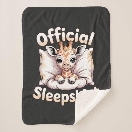 Couverture Sherpa Official Sleepshirt Giraffe (Devant)