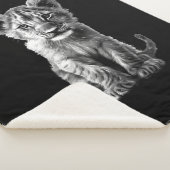 Couverture Sherpa Oh Bébé Gros Chat Petit Gris (3/4)